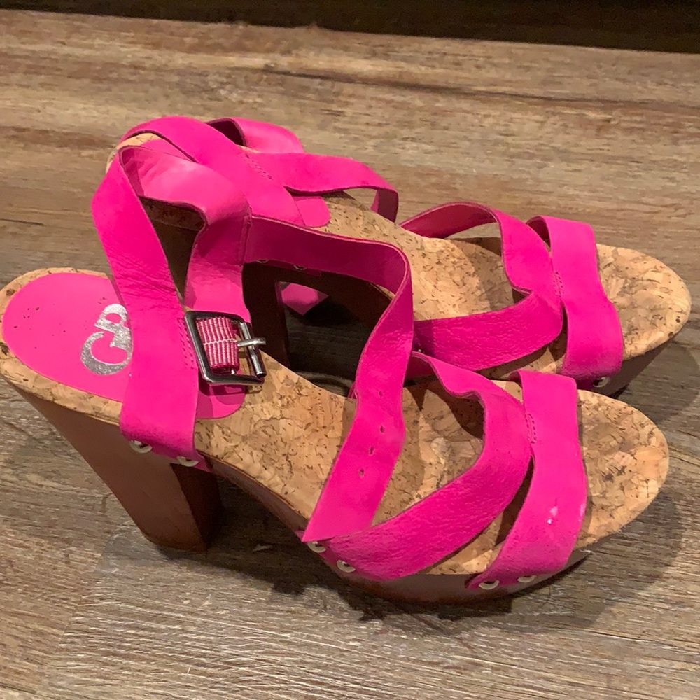 Gianni Bini Pink Block Heels